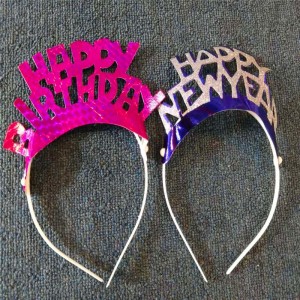 Happy New Years Party Favor Headband Tiara New Years Eve Decorações
